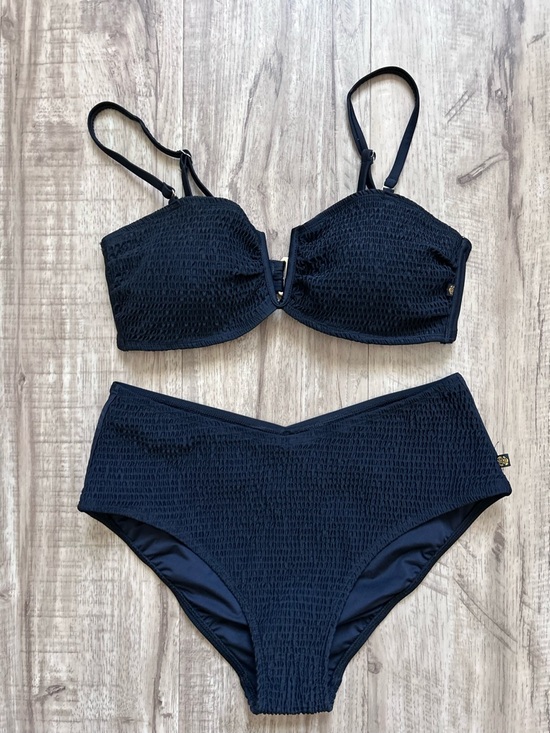 La Vie En Rose Other - La Vie En Rose Black Textured High-Waist Bikini swim pool vacation summer